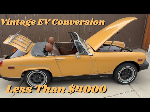 Vintage EV Conversion for Under $4K - 1976 Tesla MG Midget