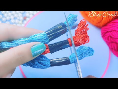 It's So Beautiful !! Lovely Craft Idea With Embroidery Floss | DIY Easy Embroidery Floss Dolls