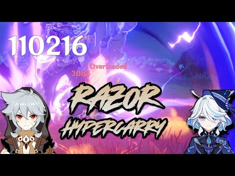 Razors New Hypercarry Team Showcase! C6 And C3  100k+ Auto Attacks | Genshin Impact