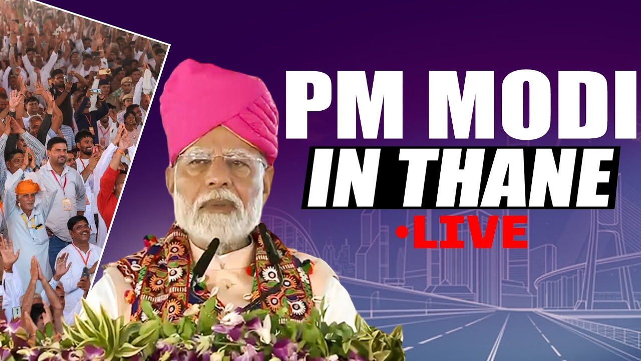 LIVE: PM Modi inaugurates, lays foundation stone for development projects in Thane, Maharashtra
