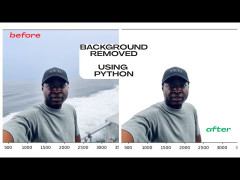 How to remove image background using python