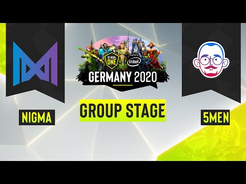 Dota2 - 5men vs. Nigma - Game 2 - ESL One Germany 2020 - Group Stage