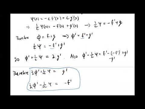 Lecture 6: The d'Alembert formula and properties of the wave equation