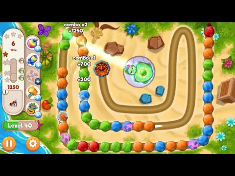 Marble Woka Woka Level-40 Challenge |Bubble Shooter Color Match 3