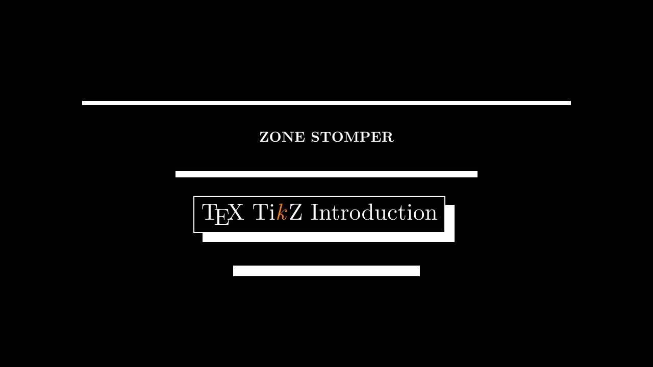 An Introduction to using TikZ with TeX