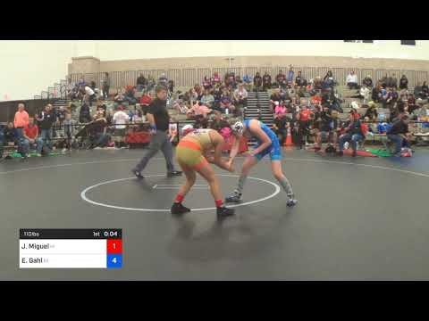 110 Lbs Rr Rnd 2 Jahlia Miguel Team Hawaii Vs Ella Gahl Team Indiana