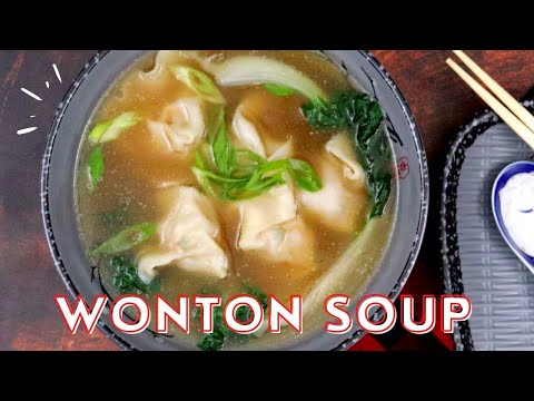 Sopa Wonton Receta Fácil Sopa Wonton Casera