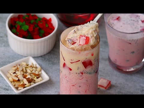 సమ్మర్ స్పెషల్ చల్లచల్లని ఫలూదా క్షణాల్లో రెడీ😋Falooda Recipe In Telugu👌Indian Summer Dessert Recipe