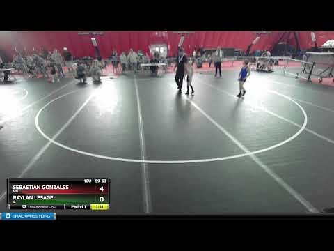 59-63 Lbs Cons. Semi - Sebastian Gonzales, MN Vs Raylan LeSage, IL E166