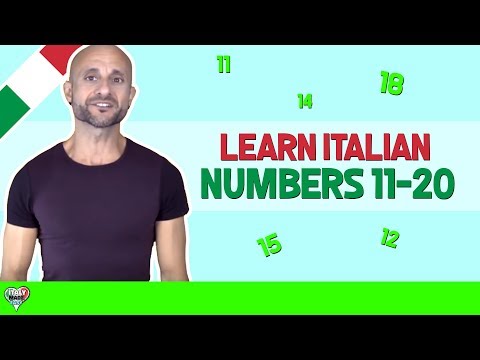 Italian Numbers 11-20: Learn How to Say Numbers in Italian With Pronunciation (FOR BEGINNERS!)