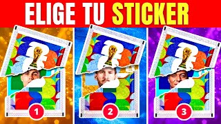 🏆 ELIGE tu STICKER PANINI Mundial 2026 ⚽😱 ¿Messi, Cristiano, Mbappé, Haaland o Lamine Yamal? Futbol