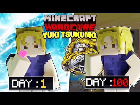 Becoming Yuki Tsukumo in Minecraft for 100 Days
