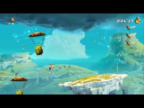 Rayman Legends 100% Walkthrough Part 36 - World 5 Invaded - Shields Up...and Down / The Amazing Maze