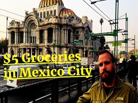 Mantimentos de US$ 5 na Cidade do México.