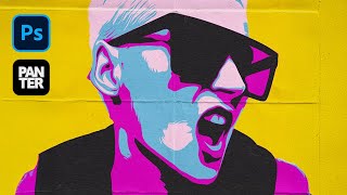 How To Make Easy Pop Art Stencil In Photoshop!