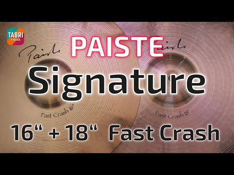 PAISTE Signature 16" Fast Crash + 18" Fast Crash