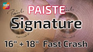 Video thumbnail for PAISTE Signature 16" Fast Crash + 18" Fast Crash by TABRI VIDEOS