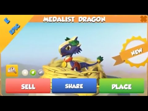 ❤ MEDALIST dragon hatched. Dragon Mania Legends. EPIC dragon