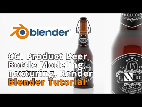 CGI Product Beer Bottle | Modeling, Texturing, Render