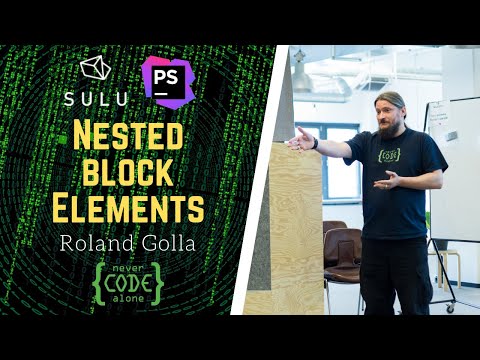 Sulu CMS nested blocks for complex content elements Symfony tutorial