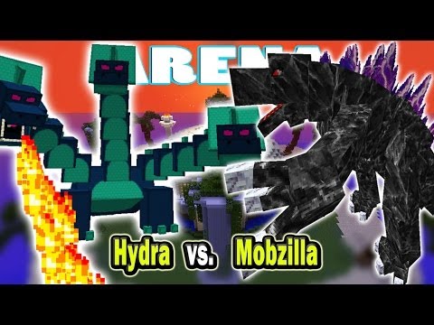 Minecraft Arena Battle Hydra vs. Mobzilla