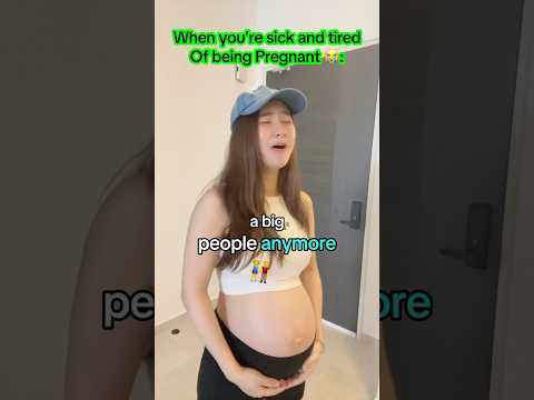Ich habe es satt, SCHWANGER zu sein 😭