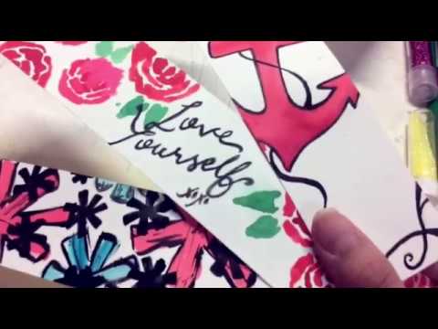 DIY bookmarks I fun and easy I Back to school I how to make stuff