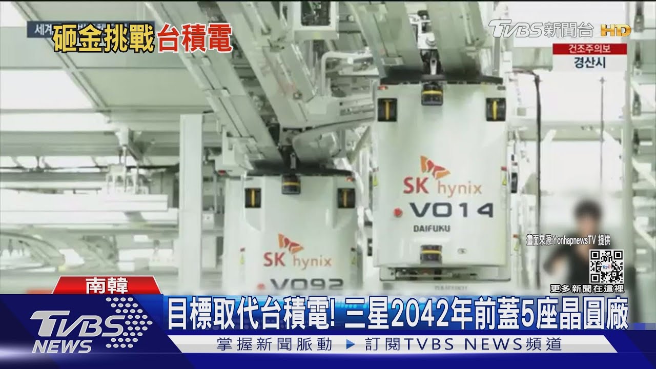 目標取代台積電! 三星2042年前蓋5座晶圓廠
