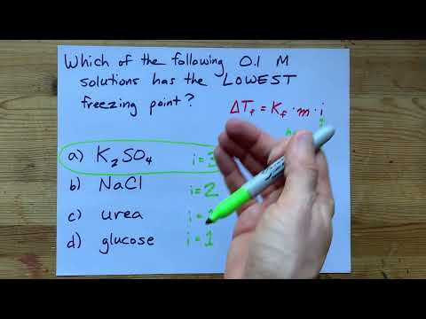 Which of these 0.1 M solutions has the LOWEST freezing point?