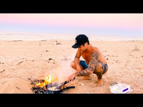 JIGGING FOR GIANT GOLD FISH Catch And Cook On The Camp Fire (First Stryda Cam EVER!!) - Ep 88