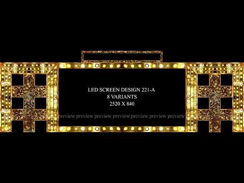 498. Led screen Design 221 - A  - 8 Variants 2520 x 840