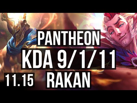 PANTHEON & Ezreal vs RAKAN & Kalista (SUPPORT) | 9/1/11, Legendary | EUW Challenger | v11.15