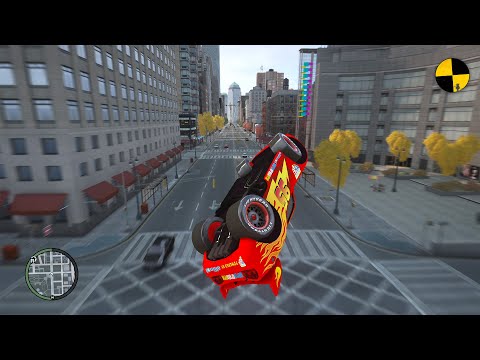 GTA 4 Crazy Disney Cars Ep.3