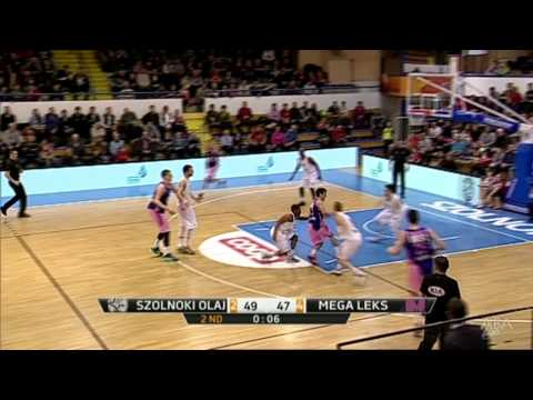 ABA Liga 2014/15, Round 21 match: Szolnoki Olaj - Mega Leks (7.2.2015)