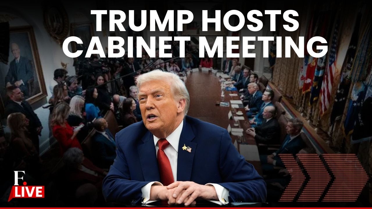 Trump LIVE: US President Donald Trump Hosts Cabinet Meeting | US Cabinet Meeting | Rubio | Vance