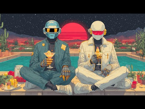 Daft Punk Inspired "Electronic Sunset Groove" 🎸🤖 | Chillwave x Neo Soul x Electro Funk Playlist