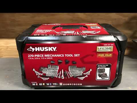 Husky mechanics tool set (270 piece)