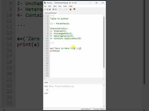 52 Tuple Datatype In Python Part 2 Python Tutorial Praveen Kumar