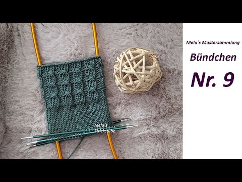 Sock cuffs No. 9 - knitting cuff patterns in rounds