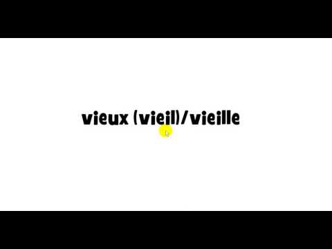 How to pronounce vieux # vieil # vieille