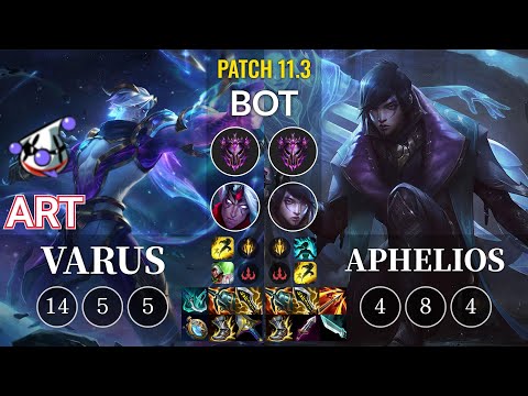 RJ Art Varus vs Aphelios Bot - KR Patch 11.3