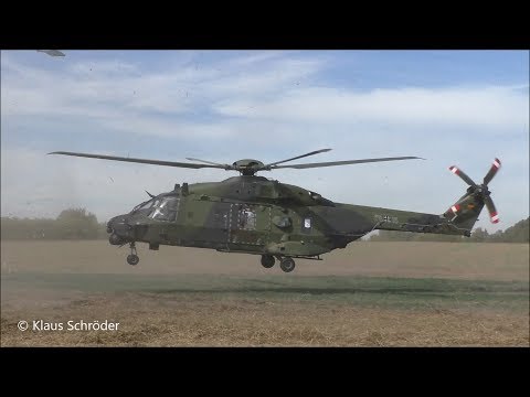 Schneller Adler 2018- NH 90 Landung und Start