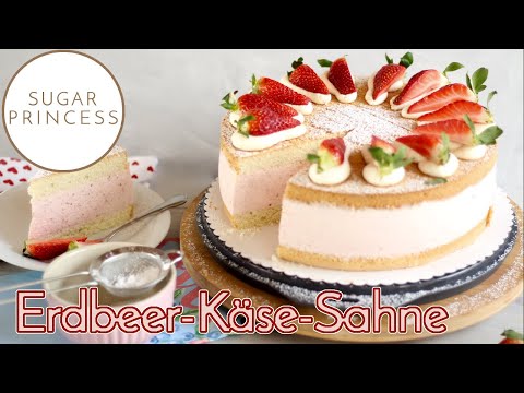 Bake a dreamy strawberry cheesecake! Easter cake / birthday cake | Recipe by Sugarprincess