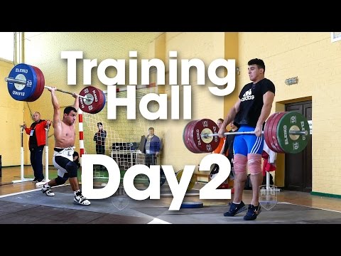 Training Hall Day 2 2015 European Junior & U23 Weightlifting Championships