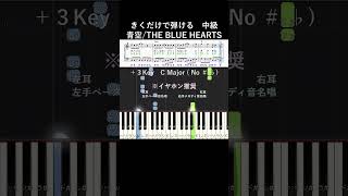 中級#青空 ハ長調#きくだけで弾ける#THEBLUEHEARTS#shorts#音感トレーニング#メロディ音名唱#piano#ピアノ初心者#簡単ピアノ#聴いて覚える楽譜#歌って覚える楽譜#aozora