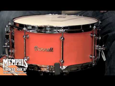 Dunnett Classic 14 x 6.5 Corian Snare Drum - Orange Matte