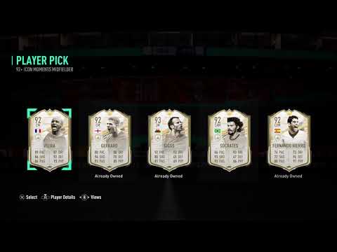 VIEIRA in a 92+ ICON MOMENTS midfielder PICK (FIFA 21) #shorts