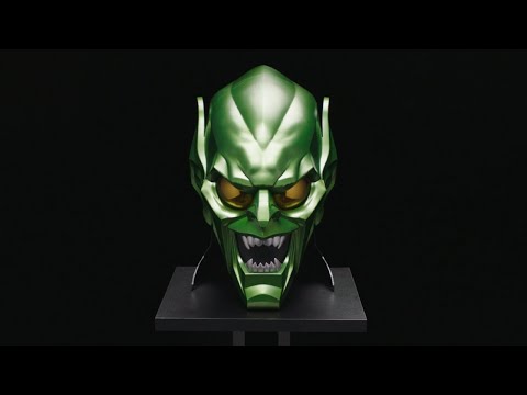 Spider-Man: No Way Home Marvel Legends Green Goblin 1:1 Scale Wearable Helmet Video