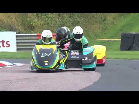 Kirby Backs It In.!  Outrageous BSB  F1 Sidecar Overtake 