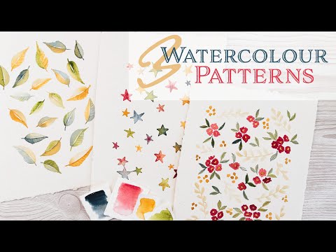 Paint 3 Watercolour Patterns | Simple Painting Ideas for Getting Started